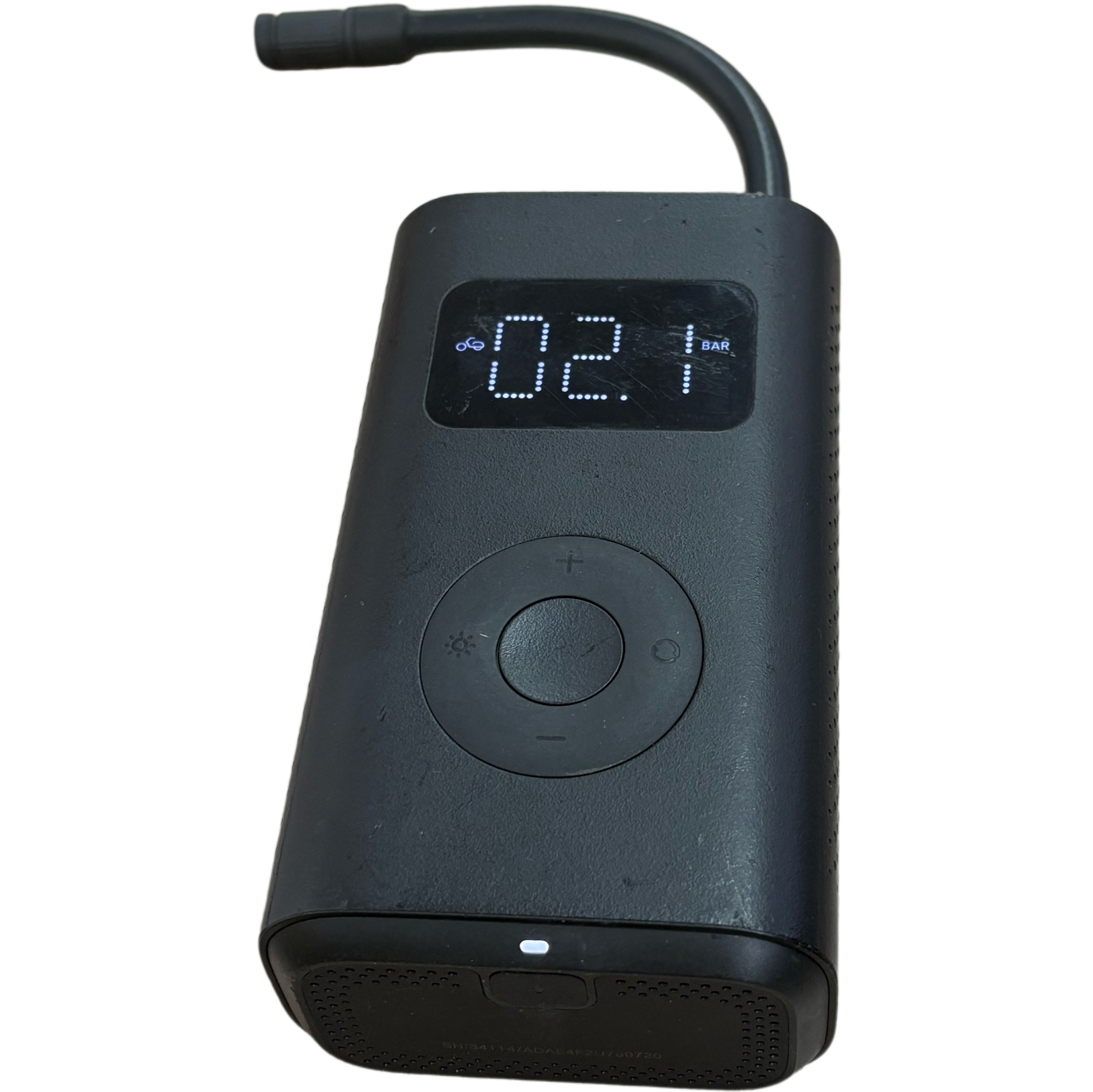 Portable electric air pump for tires, PSI,BAR,KPA,kg/cm3