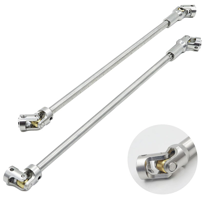 SCX10 Drive Shaft 2pcs 68-229mm Cut to Length Stainless Steel Driveshaft