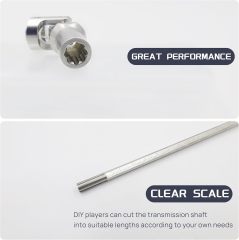 SCX10 Drive Shaft 2pcs 68-229mm Cut to Length Stainless Steel Driveshaft