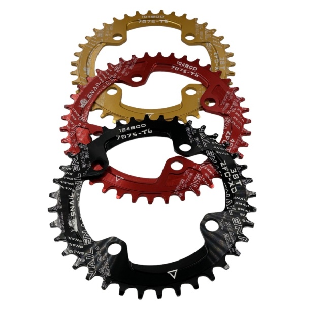 Positive and negative toothed disc plate, mountain bike single chainring, 96/104 BCD, circular disc, elliptical 32T/34T/38 teeth.