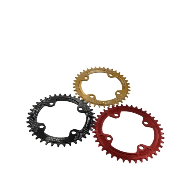 Positive and negative toothed disc plate, mountain bike single chainring, 96/104 BCD, circular disc, elliptical 32T/34T/38 teeth.