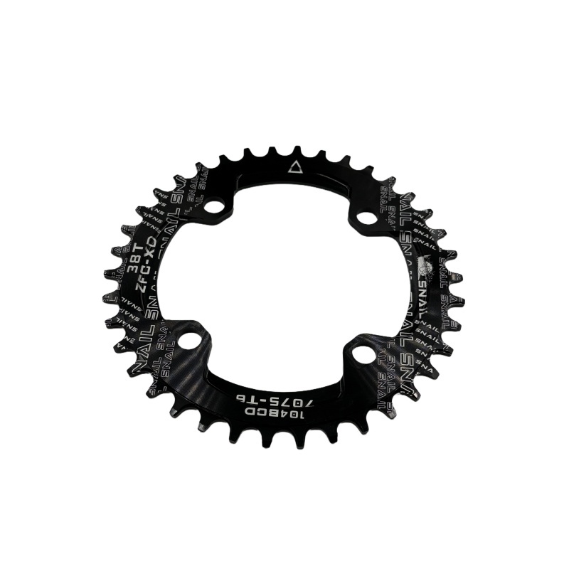 Positive and negative toothed disc plate, mountain bike single chainring, 96/104 BCD, circular disc, elliptical 32T/34T/38 teeth.