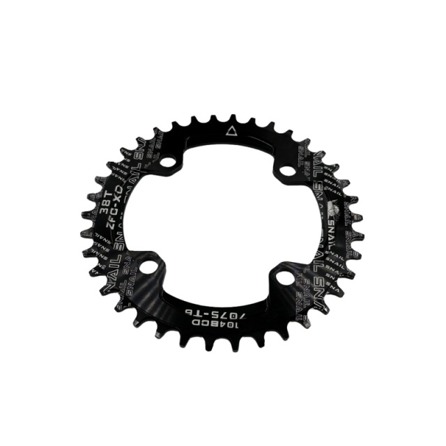 Positive and negative toothed disc plate, mountain bike single chainring, 96/104 BCD, circular disc, elliptical 32T/34T/38 teeth.