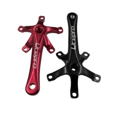 Litepro Square-Shaped Crank folding with red color for Litepro 130BCD folding bike, Five-Jaw Al Alloy Hollow Integrated Bicycle Crank Folding / Road Bike for Cycling