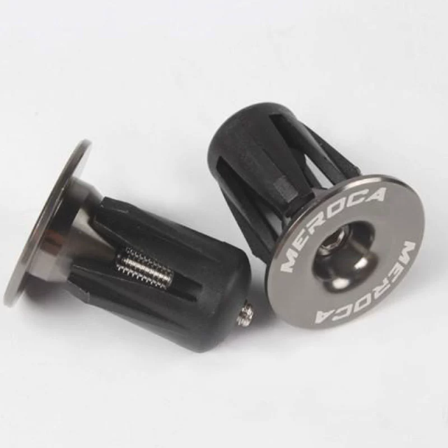 MEROCA Aluminum Alloy Handle End Plugs, Bicycle Handlebar End Caps for Mountain Bikes, Road Bikes and Drop Bars, Expansion-Locked Handlebar End Plugs