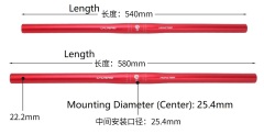 OEM LP Litepro Bicycle Handlebar Riding Equipment Rapid Handlebar 25.4mm Aluminum Alloy Folding Bike Handlebar