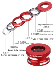 OEM LP LITEPRO Aluminum Alloy Cycling Headset for Folding Bike Fit 44mm Bearings Straight Tube Bicycle Headset