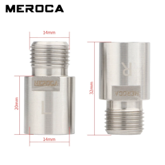 OEM MEROCA Bike Pedal Extender Axle - Mountain Bike & Road Bike Longer Axle Core, Pedal Extension Adapter