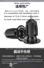 MEROCA Aluminum Alloy Handle End Plugs, Bicycle Handlebar End Caps for Mountain Bikes, Road Bikes and Drop Bars, Expansion-Locked Handlebar End Plugs
