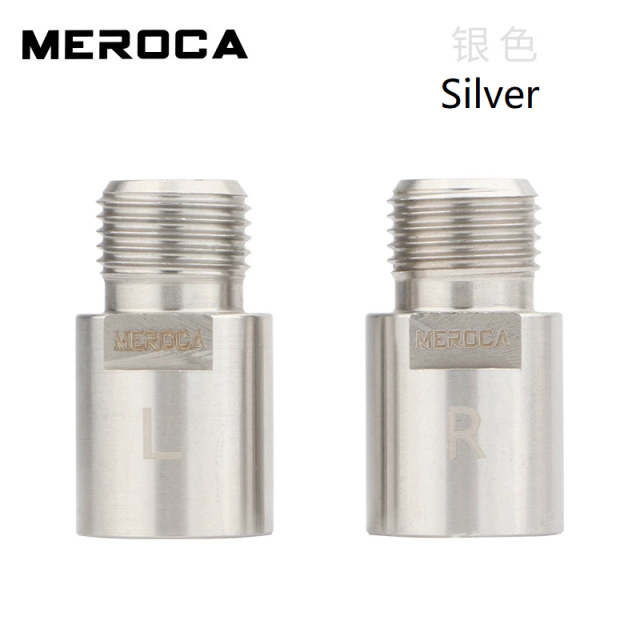 OEM MEROCA Bike Pedal Extender Axle - Mountain Bike & Road Bike Longer Axle Core, Pedal Extension Adapter