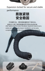 MEROCA Aluminum Alloy Handle End Plugs, Bicycle Handlebar End Caps for Mountain Bikes, Road Bikes and Drop Bars, Expansion-Locked Handlebar End Plugs