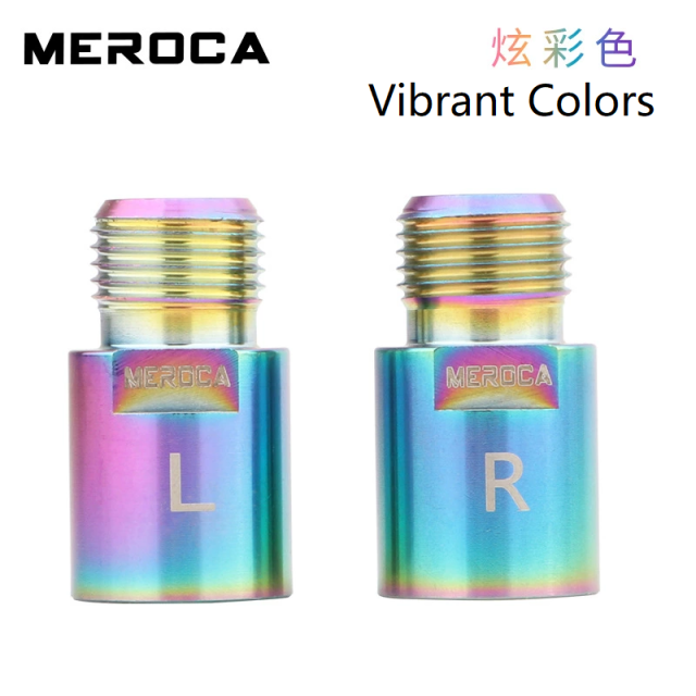 OEM MEROCA Bike Pedal Extender Axle - Mountain Bike & Road Bike Longer Axle Core, Pedal Extension Adapter