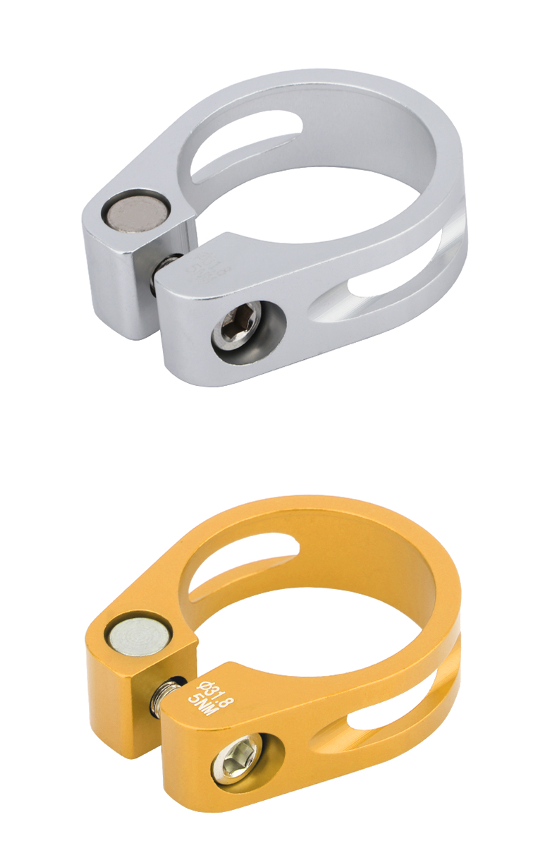 Customized OEM MEROCA 31.8mm Aluminum Ultralight Quick Release Road Bike MTB Mountain Bicycle Seat Post Seatpost Clamp