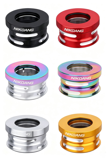 OEM NIKOANG Aluminum Alloy Cycling Headset for Folding Bike Fit 28.6*44mm Bearings Straight Tube Bicycle Headset