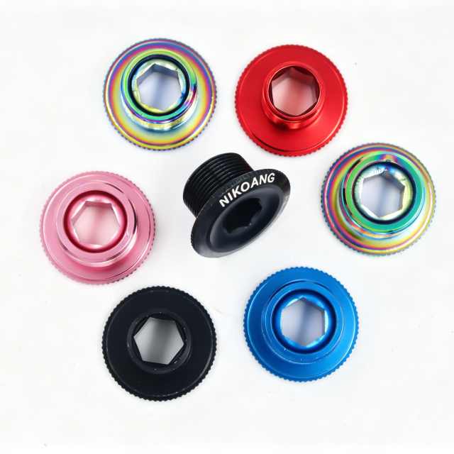 Aluminum Alloy Crank Cover/Bolts Bike Parts M15, M18, M20, Compatible with Shimano, Ixf, M19