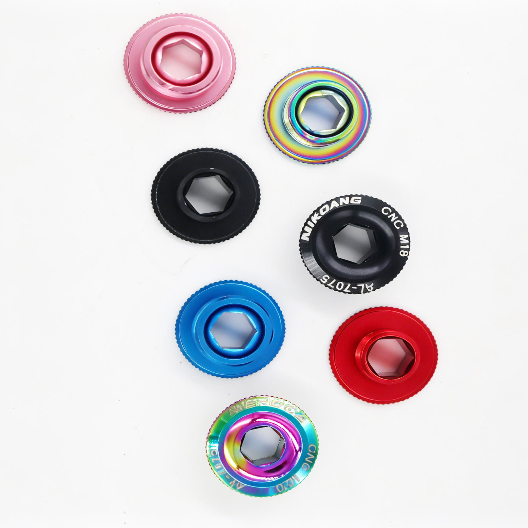 Aluminum Alloy Crank Cover/Bolts Bike Parts M15, M18, M20, Compatible with Shimano, Ixf, M19