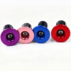 NIKOANG Aluminum Alloy Handle End Plugs, Bicycle Handlebar End Caps for Mountain Bikes, Road Bikes and Drop Bars, Expansion-Locked Handlebar End Plugs