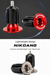 NIKOANG Aluminum Alloy Handle End Plugs, Bicycle Handlebar End Caps for Mountain Bikes, Road Bikes and Drop Bars, Expansion-Locked Handlebar End Plugs