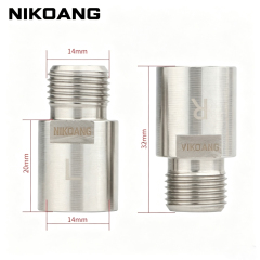 OEM NIKOANG Bike Pedal Extender Axle - Mountain Bike & Road Bike Longer Axle Core, Pedal Extension Adapter