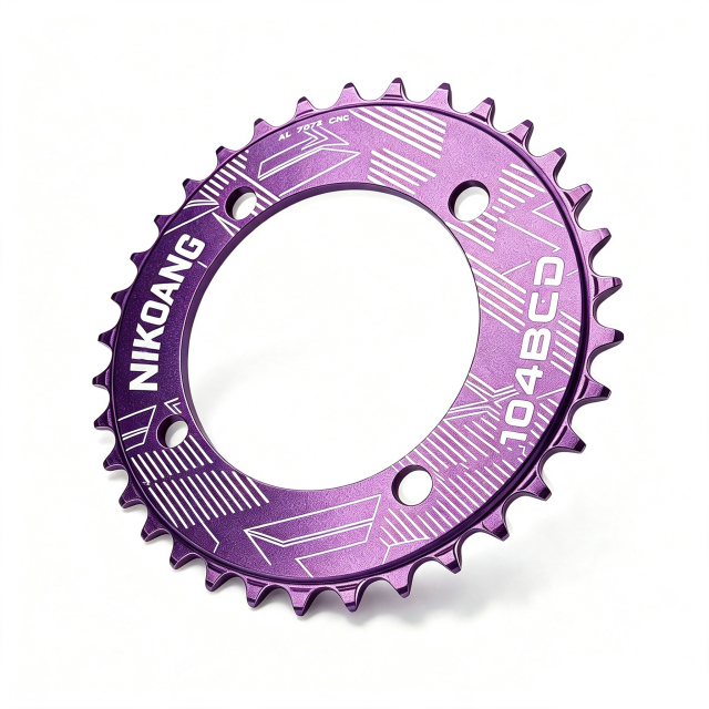 NIKOANG 104BCD 36T Narrow Wide Aluminum MTB Chainring for Off-Road Cycling
