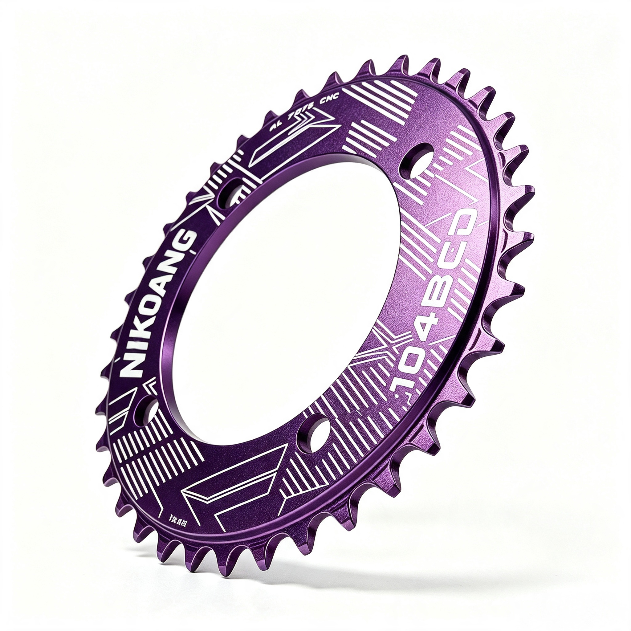 NIKOANG 104BCD 36T Narrow Wide Aluminum MTB Chainring for Off-Road Cycling