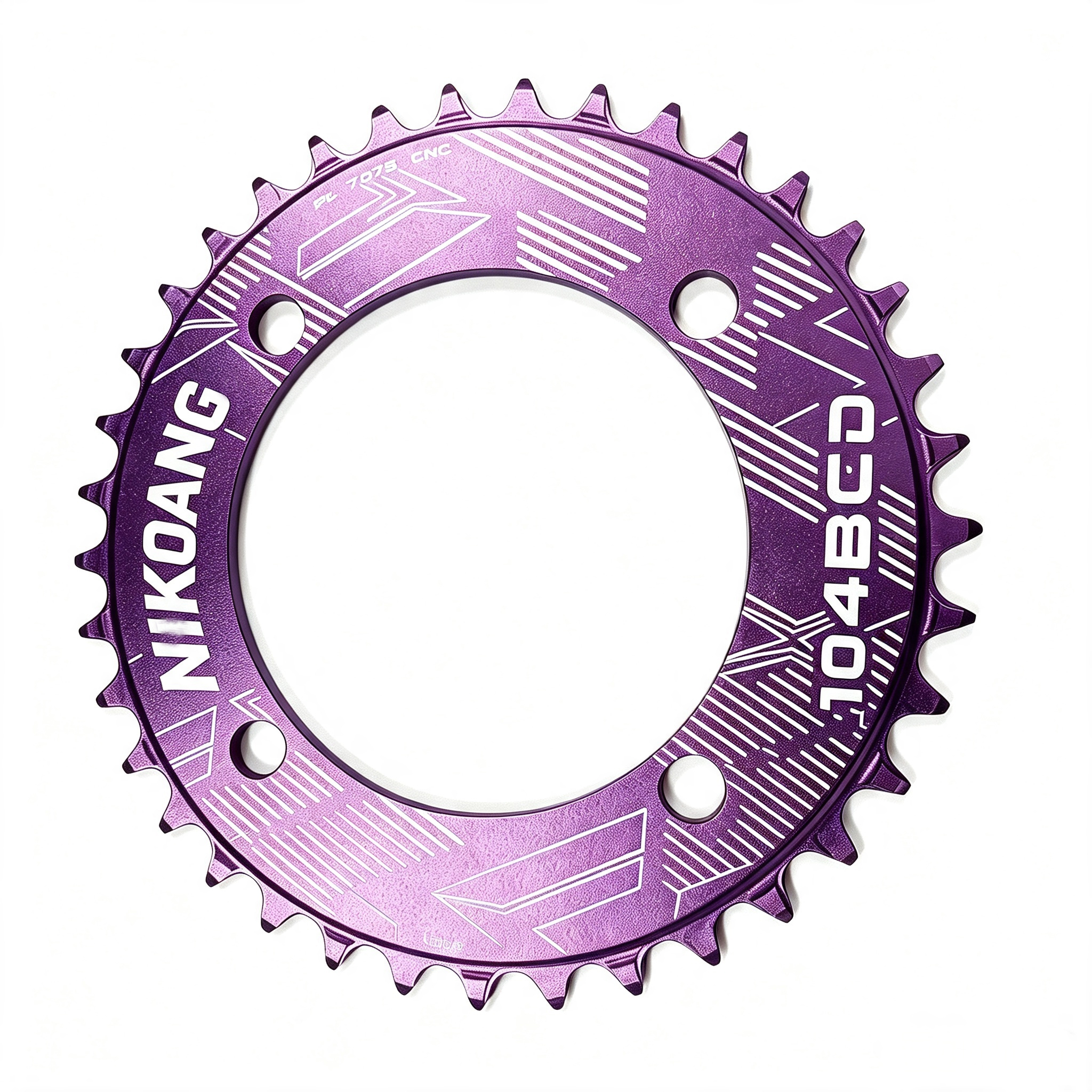 NIKOANG 104BCD 36T Narrow Wide Aluminum MTB Chainring for Off-Road Cycling