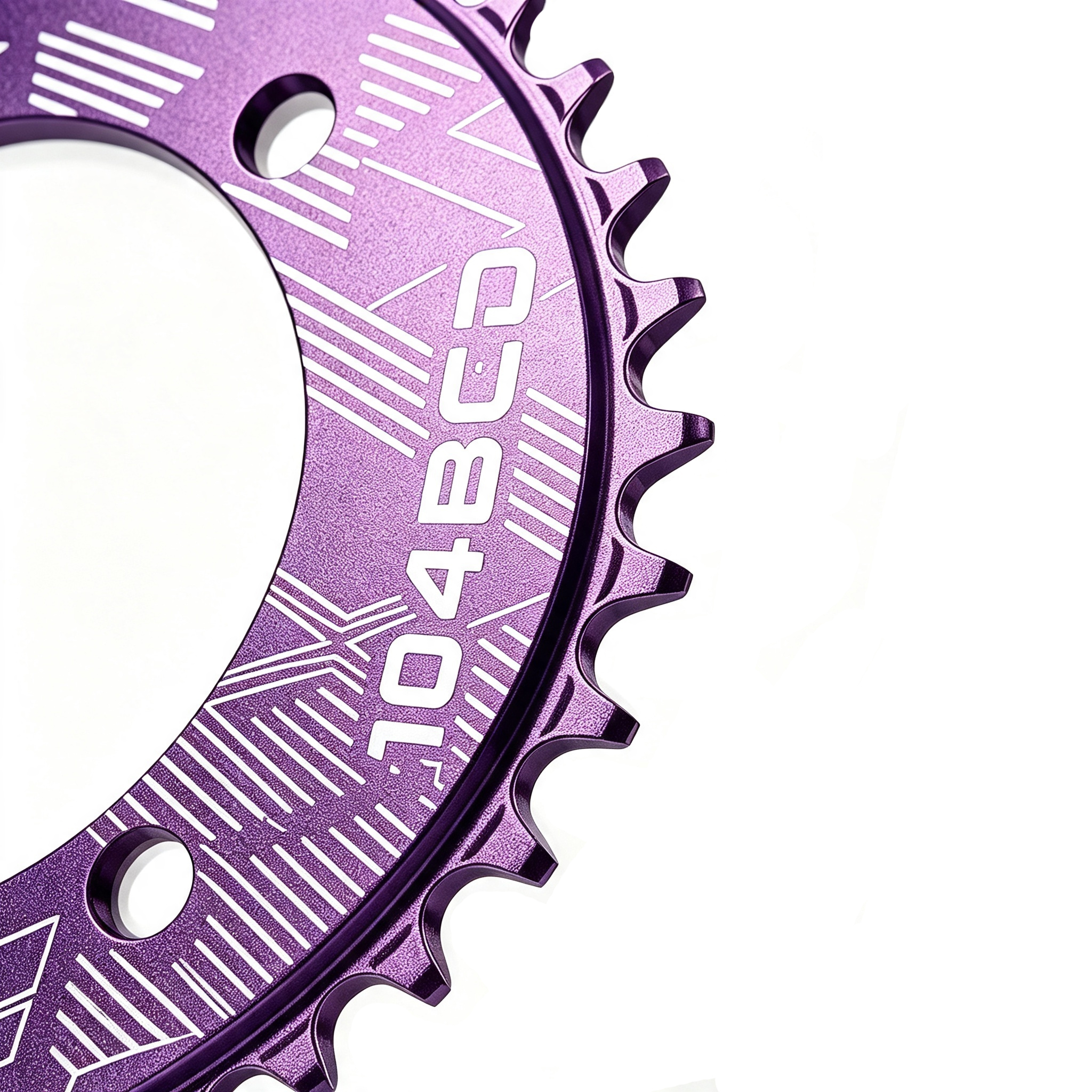 NIKOANG 104BCD 36T Narrow Wide Aluminum MTB Chainring for Off-Road Cycling