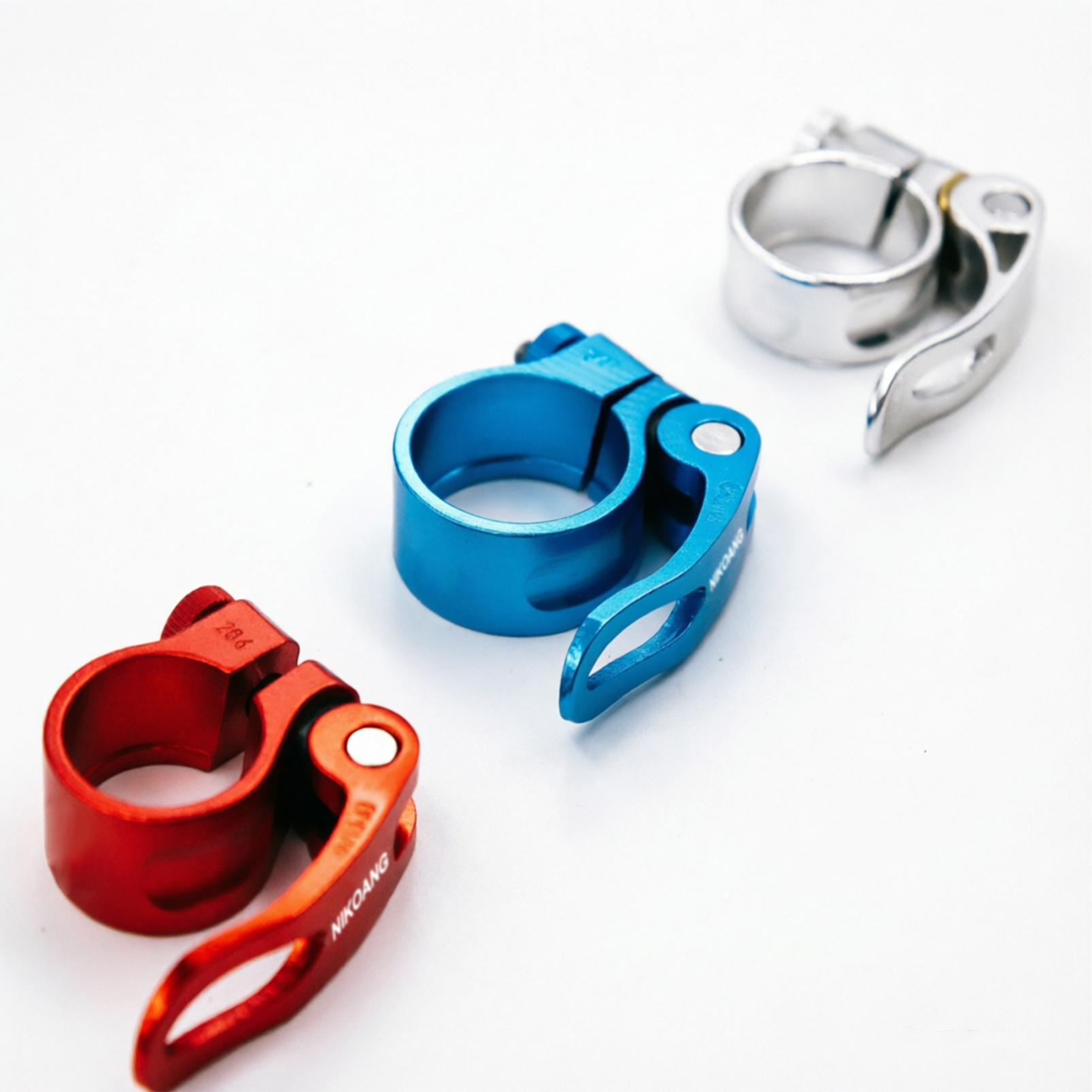 28.6mm 34.9mm Quick Release Seatpost Clamp Aluminum Bike Seat Tube Clip