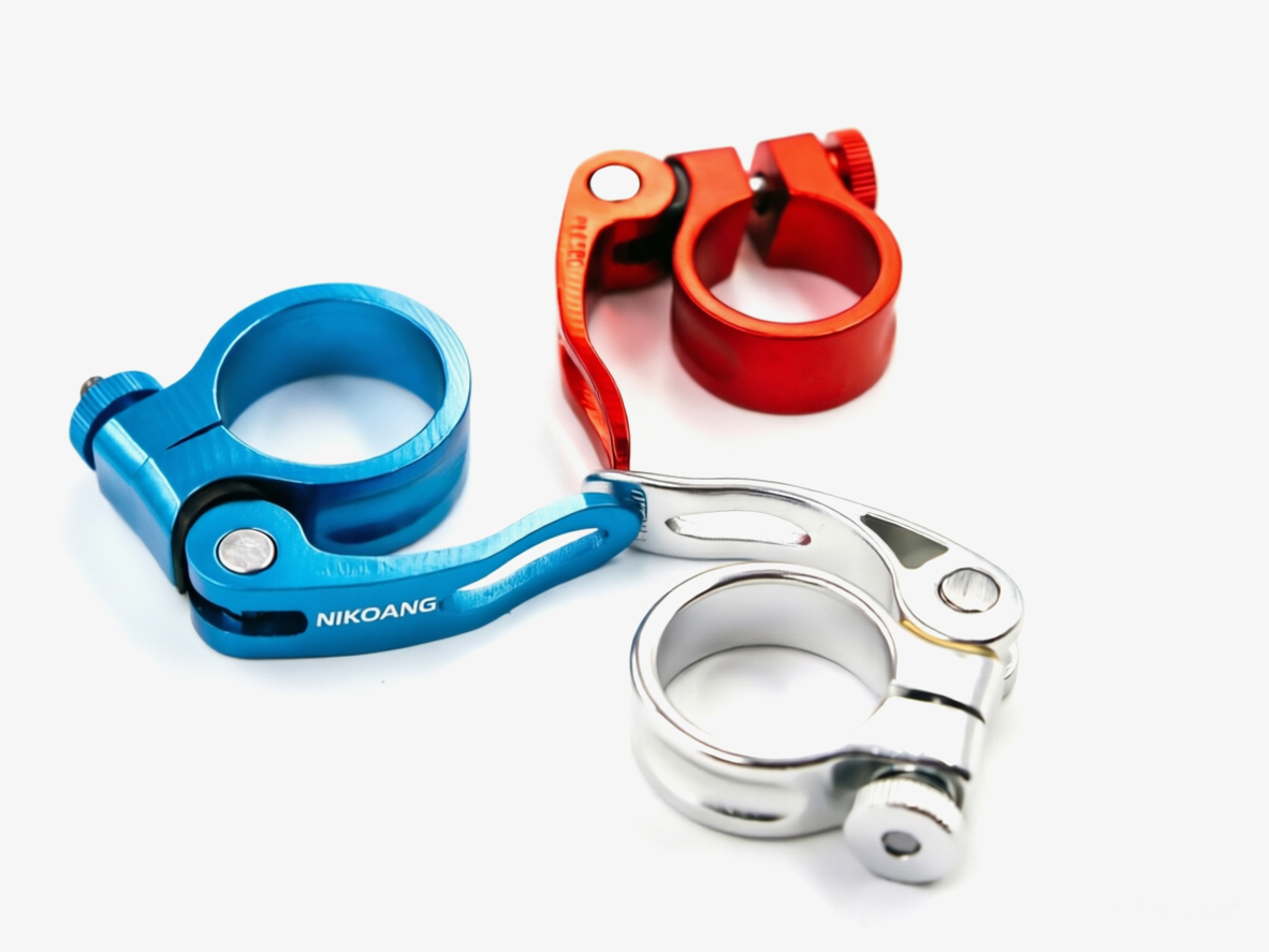 28.6mm 34.9mm Quick Release Seatpost Clamp Aluminum Bike Seat Tube Clip