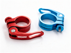 28.6mm 34.9mm Quick Release Seatpost Clamp Aluminum Bike Seat Tube Clip