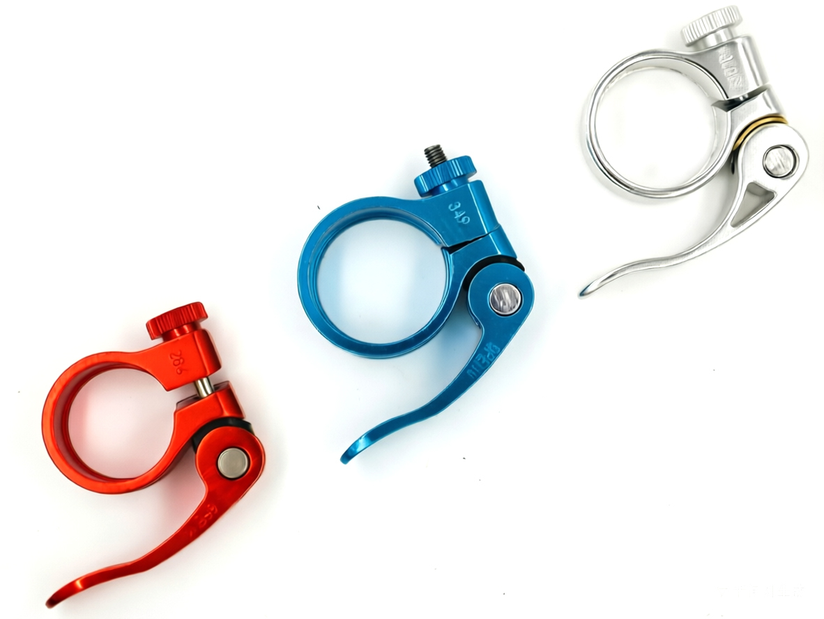 28.6mm 34.9mm Quick Release Seatpost Clamp Aluminum Bike Seat Tube Clip