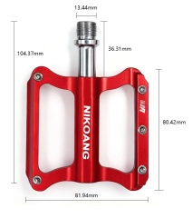 Bearing Mountain Bike Pedal - Aluminum Alloy - Wide - Anti-Slip Bike Pedal for Mountain Road Cycling