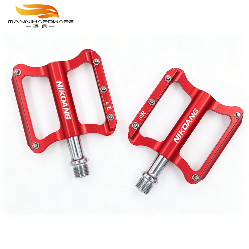 Bearing Mountain Bike Pedal - Aluminum Alloy - Wide - Anti-Slip Bike Pedal for Mountain Road Cycling