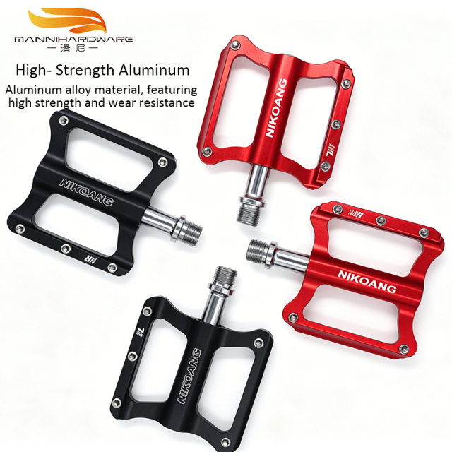 Bearing Mountain Bike Pedal - Aluminum Alloy - Wide - Anti-Slip Bike Pedal for Mountain Road Cycling