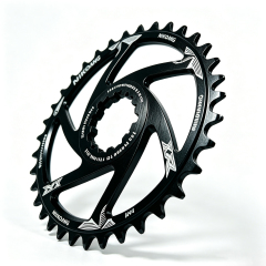 Direct Mount Dual Thickness 30t/32t/34t/36t/38t/40t Positive Negative MTB Chainring for 9 10 11 12 Speed Mountain off-Road Cycling