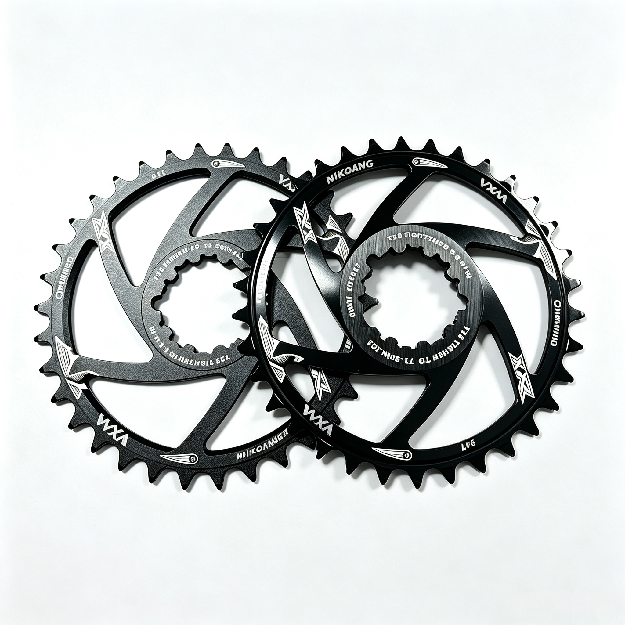 Direct Mount Dual Thickness 30t/32t/34t/36t/38t/40t Positive Negative MTB Chainring for 9 10 11 12 Speed Mountain off-Road Cycling