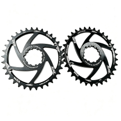 Direct Mount Dual Thickness 30t/32t/34t/36t/38t/40t Positive Negative MTB Chainring for 9 10 11 12 Speed Mountain off-Road Cycling