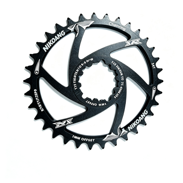 Direct Mount Dual Thickness 30t/32t/34t/36t/38t/40t Positive Negative MTB Chainring for 9 10 11 12 Speed Mountain off-Road Cycling