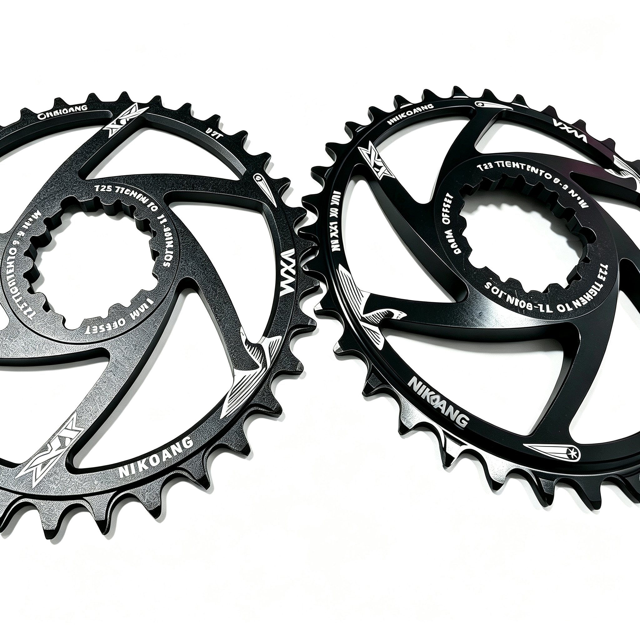 Direct Mount Dual Thickness 30t/32t/34t/36t/38t/40t Positive Negative MTB Chainring for 9 10 11 12 Speed Mountain off-Road Cycling