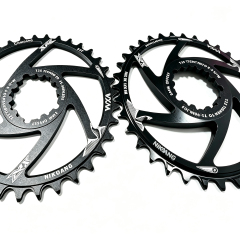 Direct Mount Dual Thickness 30t/32t/34t/36t/38t/40t Positive Negative MTB Chainring for 9 10 11 12 Speed Mountain off-Road Cycling