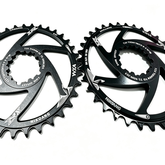 Direct Mount Dual Thickness 30t/32t/34t/36t/38t/40t Positive Negative MTB Chainring for 9 10 11 12 Speed Mountain off-Road Cycling