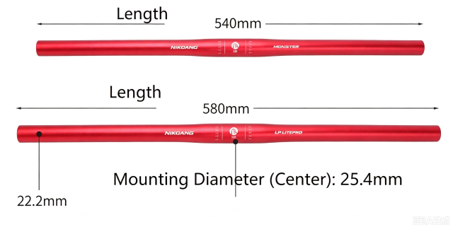 OEM NIKOANG Bicycle Handlebar Riding Equipment Rapid Handlebar 25.4mm Aluminum Alloy Folding Bike Handlebar