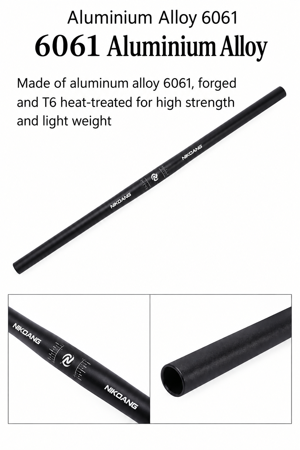 OEM NIKOANG Bicycle Handlebar Riding Equipment Rapid Handlebar 25.4mm Aluminum Alloy Folding Bike Handlebar