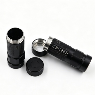 Hard Anodized Aluminum Alloy Tactical Flashlight Protective Housing Casing