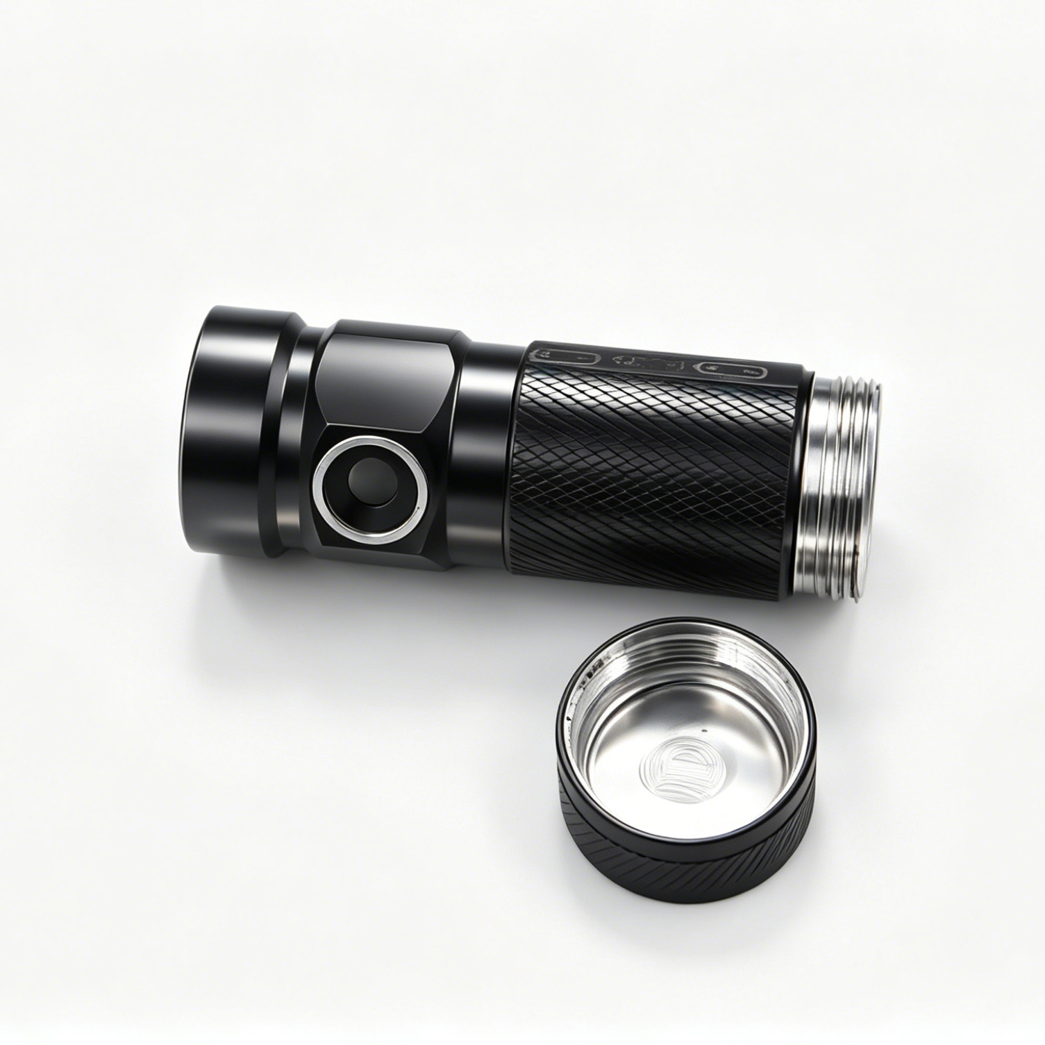 Hard Anodized Aluminum Alloy Tactical Flashlight Protective Housing Casing