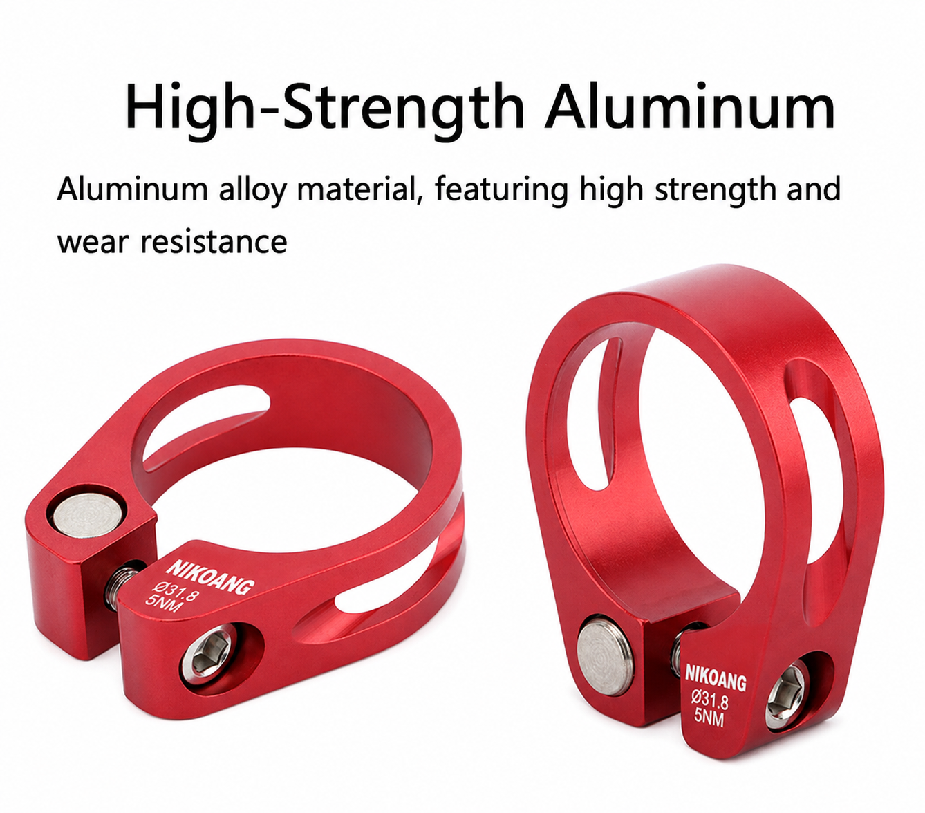 Customized OEM NIKOANG 31.8mm Aluminum Ultralight Quick Release Road Bike MTB Mountain Bicycle Seat Post Seatpost Clamp