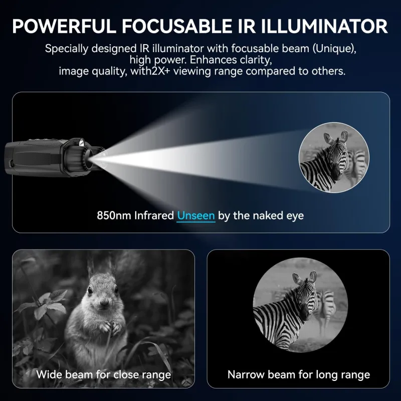 Night Vision Goggles - 4k Night Vision Binoculars for Adults - 3'' HD Screen Binoculars Can Save Photo and Video with - 5000mah Fast Charging Gear for Hunting & Camping(Black)