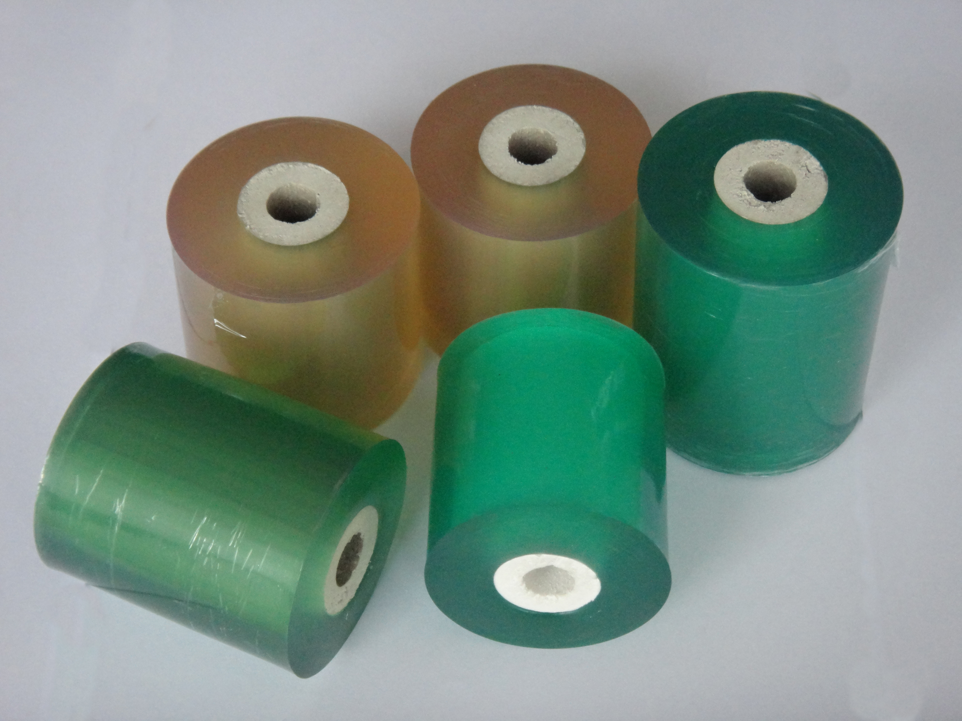 super clear transparent green electric cable and wire coils packing PVC Wrapping Stretch Film Wrapper