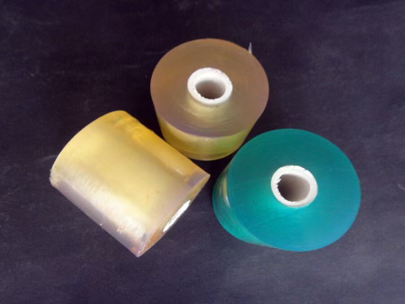 super clear transparent green electric cable and wire coils packing PVC Wrapping Stretch Film Wrapper