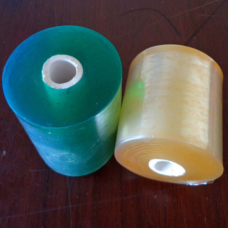 super clear transparent green electric cable and wire coils packing PVC Wrapping Stretch Film Wrapper